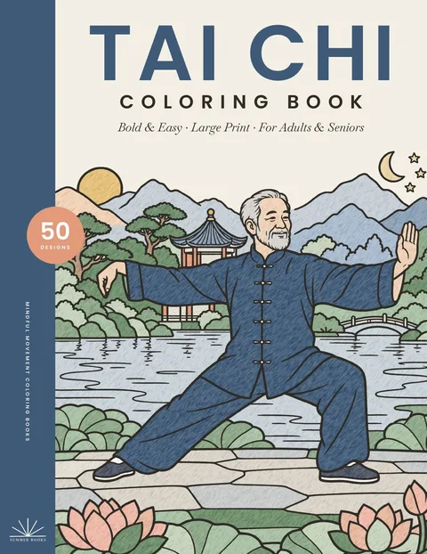 Tai Chi Coloring Book von Summer Books Publishers – Buchcover